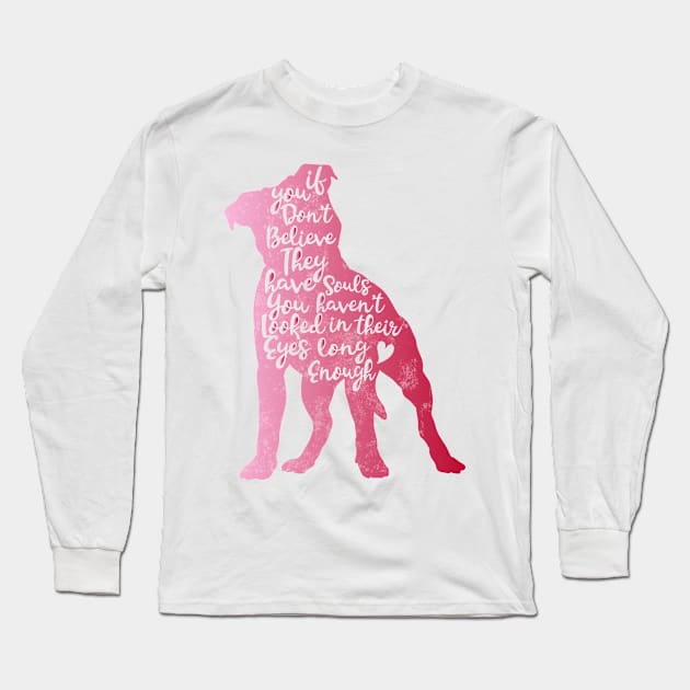 Pitbull Souls Long Sleeve T-Shirt by PrettyPittieShop